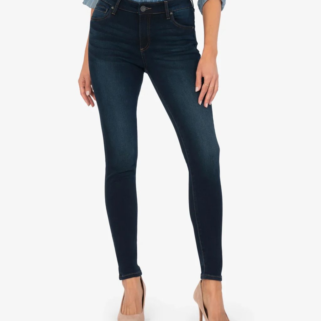 Kut From The Kloth Mia Toothpick Skinny Jean Womens 8 Dark Wash Blue Denim